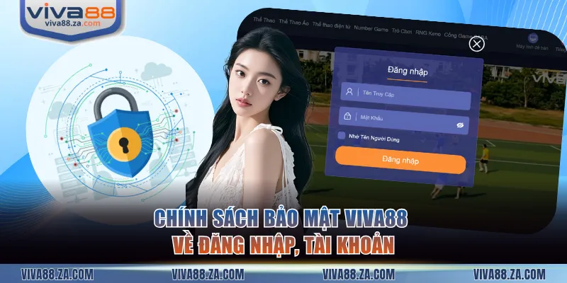 Chính sách bảo mật VIVA88 về đăng nhập, tài khoản