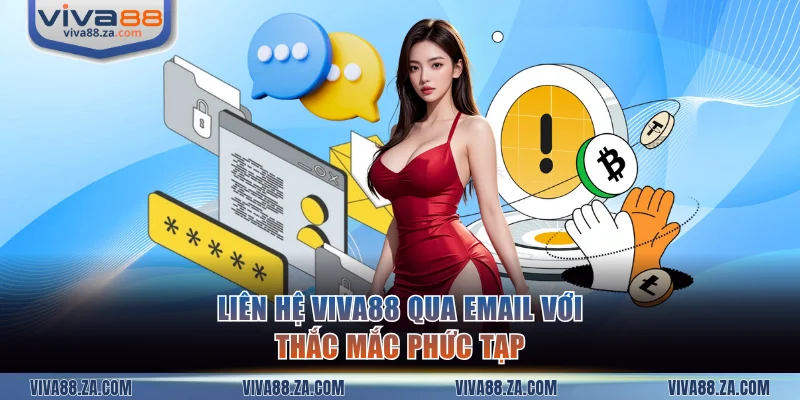 Liên hệ VIVA88 qua email với thắc mắc phức tạp
